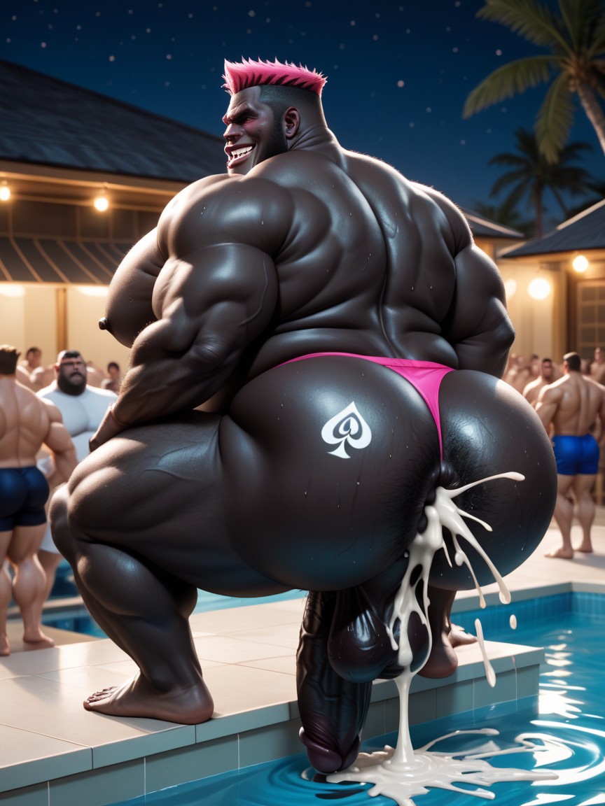 Full Body, Harem, Gorilla Fucking Rough Gay Bottom Guy Ass AI Gay Porn