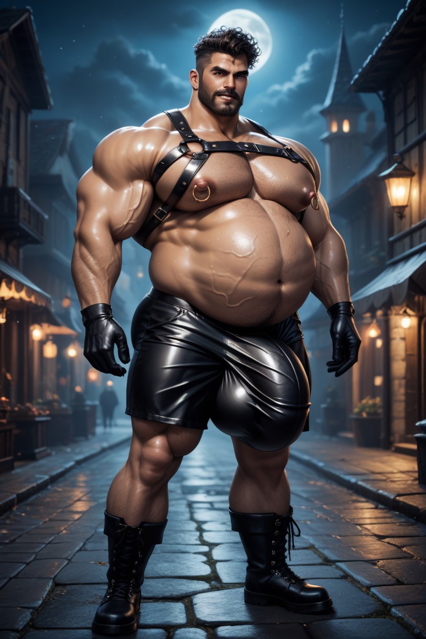 ピクシーカット, Girthy Cock, Gigantic Bulge ゲイAIポルノ