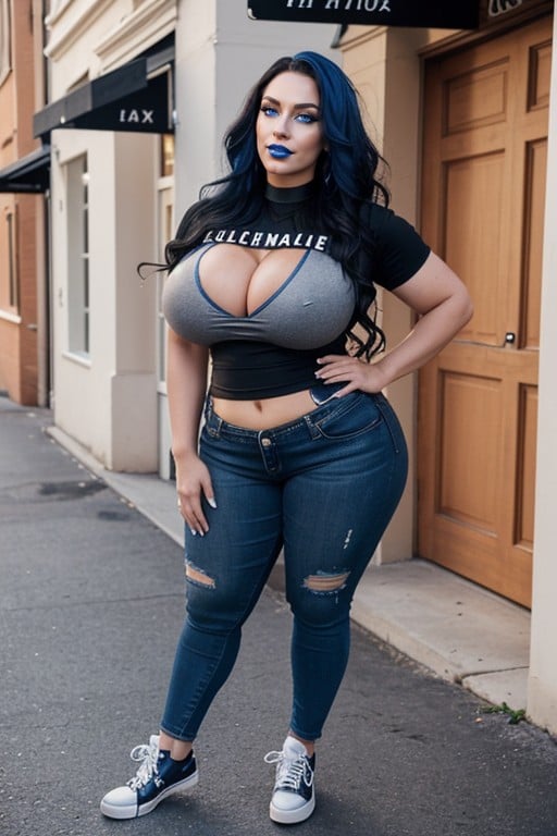 Latina, Extremely Wide Hips, Eight Feet Tall Porno IA