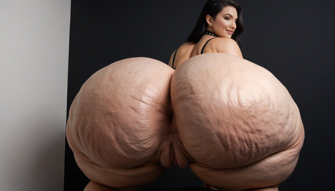 Hair Parted In Middle, Puffy Swollen Labia, Fat Pussy AI Porn