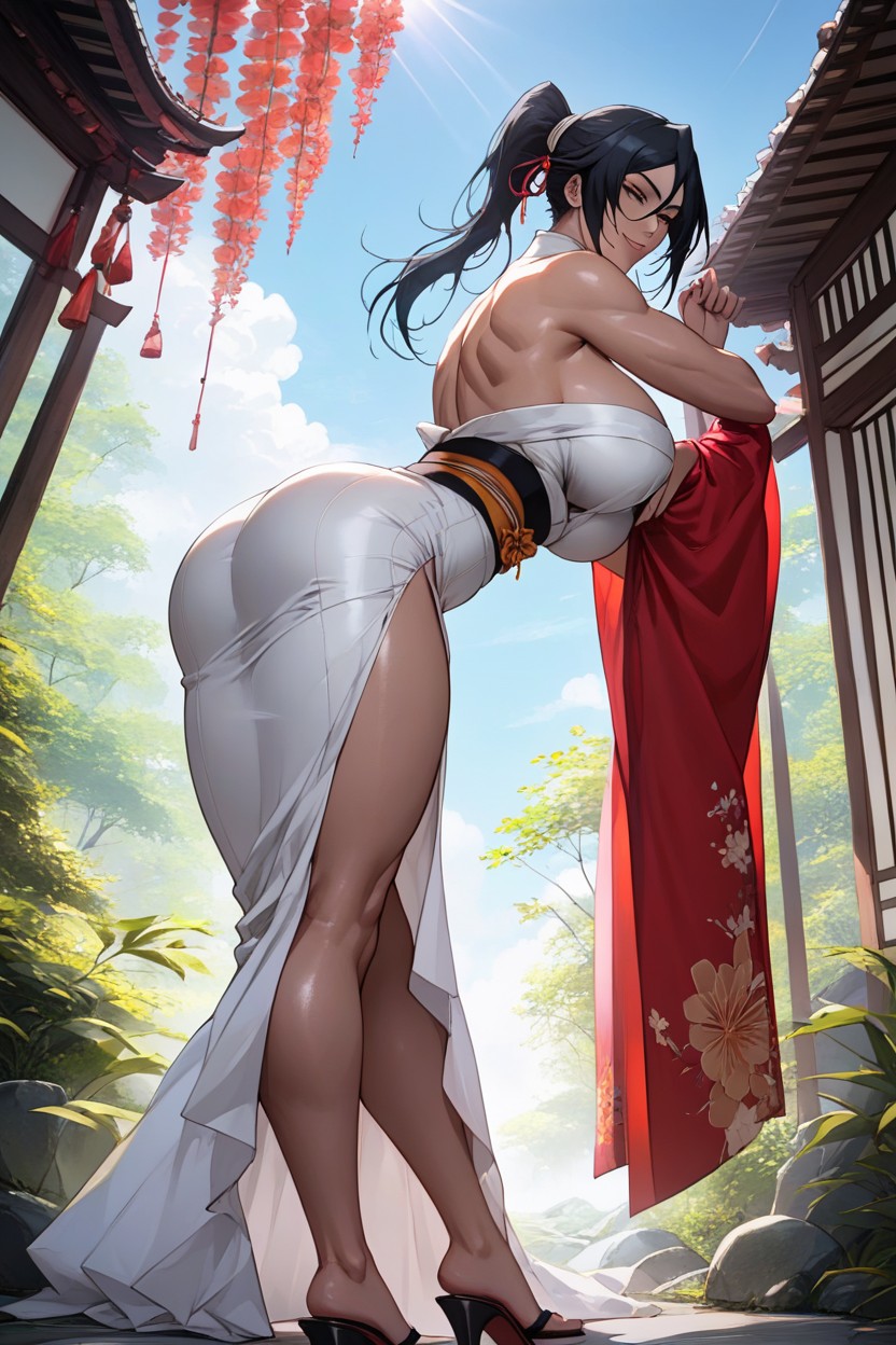 Sunlight, Tight Waist, Brown Skin Hentai IA