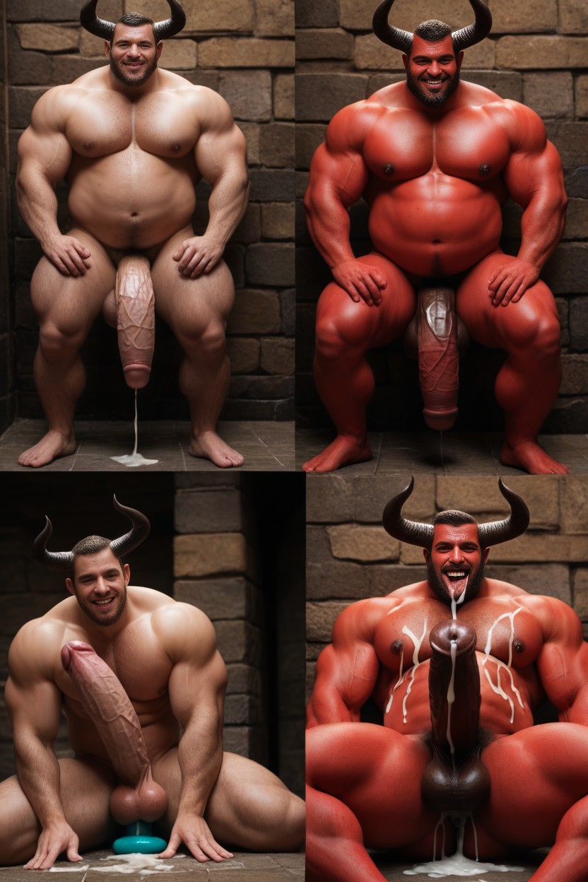 Ahegao, Gay Muscle Growth Morph, Cum Everywhere AI Gay Porn