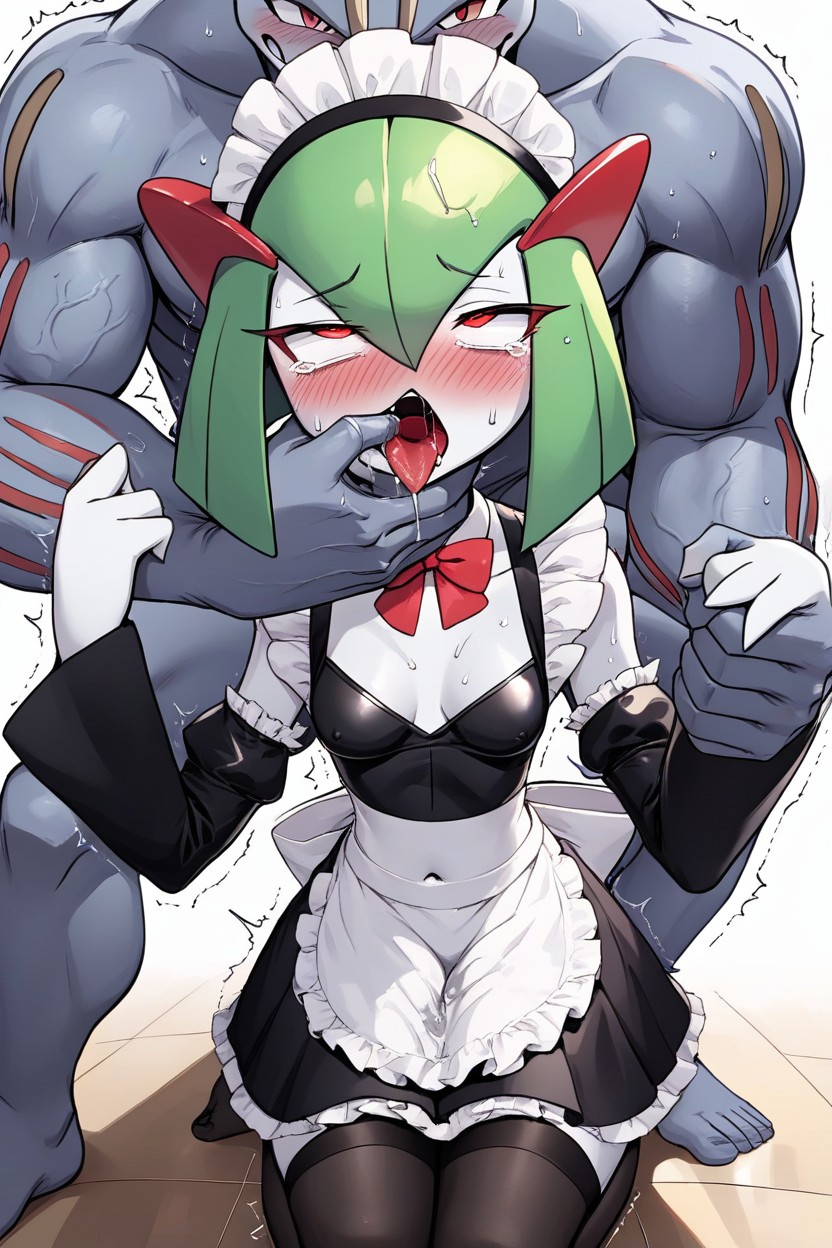 Overly Body, Dripping Saliva, Sad Face Furry AI Porn