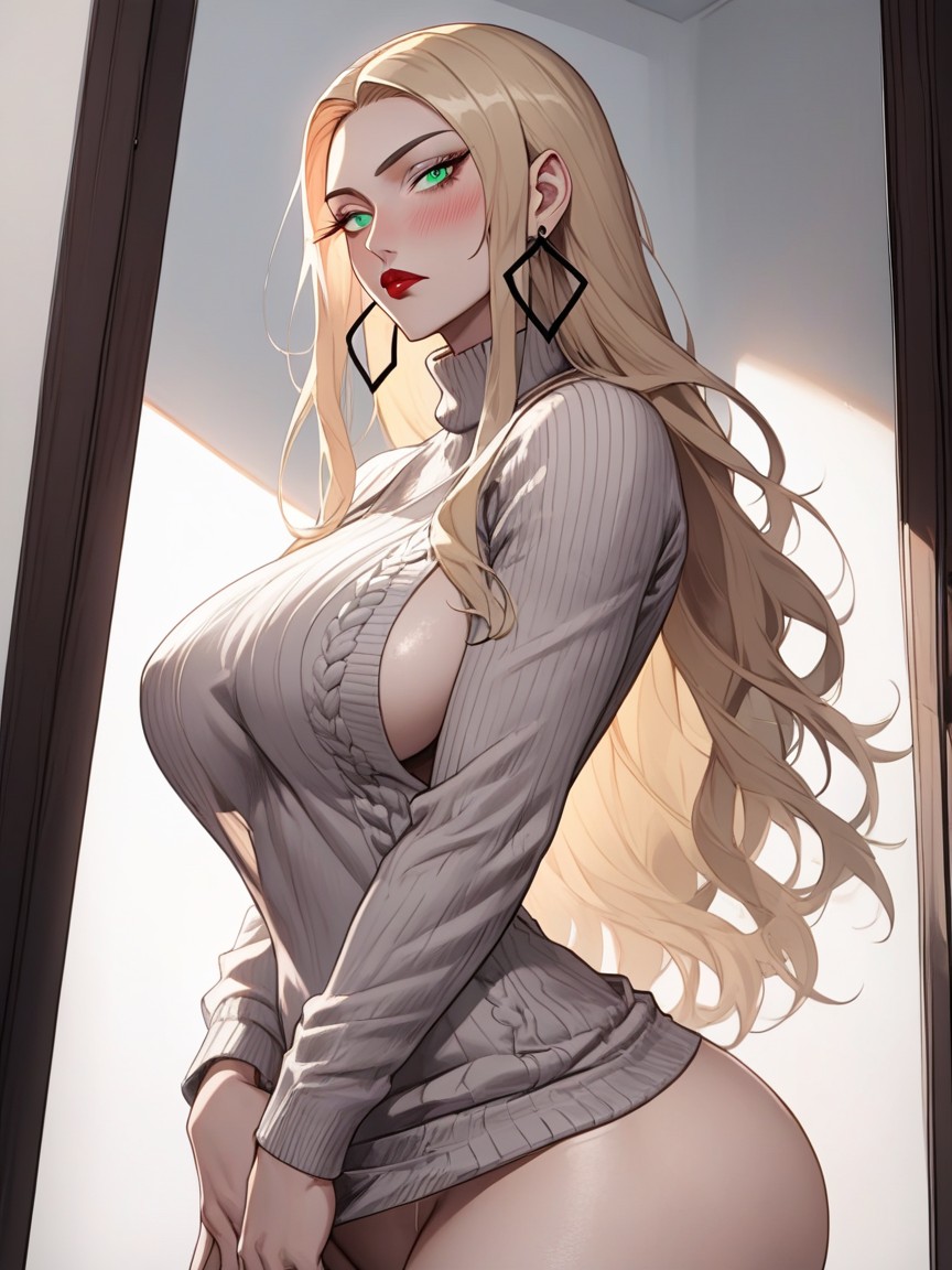 Massive Ass, Front View, Seductive Eyes Hentai AI Porn
