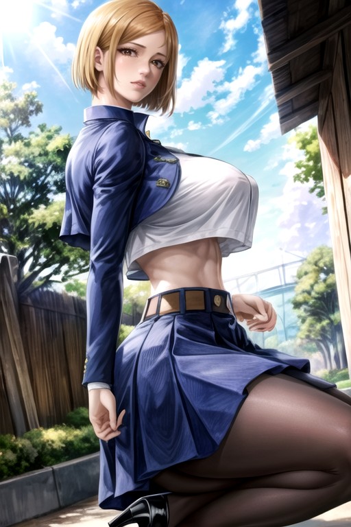 Big Butt Close Up, Tall Height, Half Nipples Hentai AI Porn