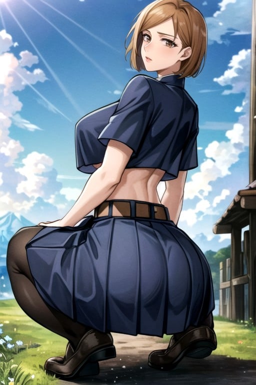 Resolution, Skirt With Open Back, Toned Thighs Hentai AI Porn