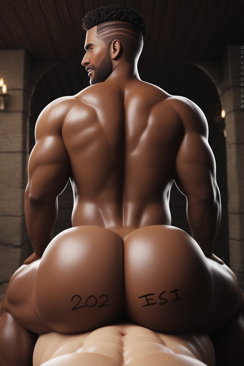 Dick In Ass, Round Ass, Bottom Kills White Tops With His Hole AI Gay Porn