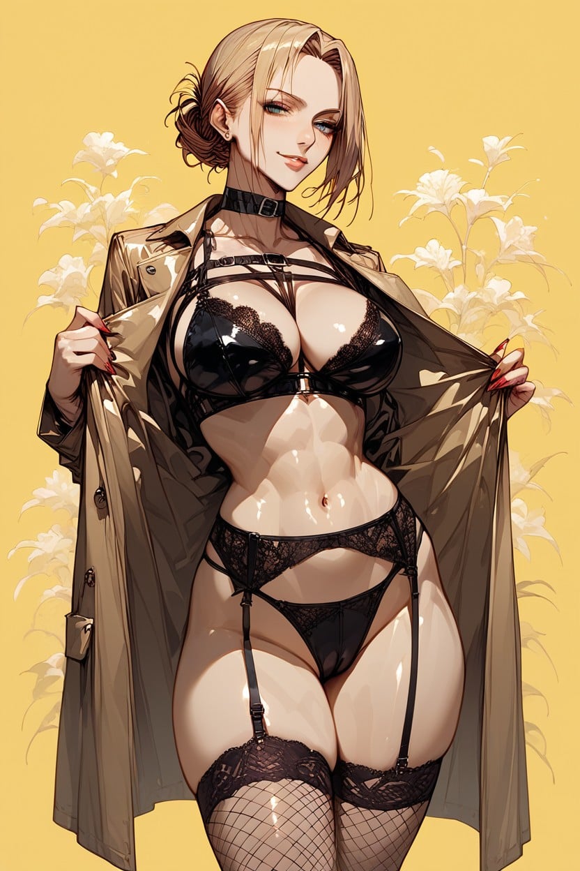 Large Breast, Bra, Smirk Hentai AI Porn