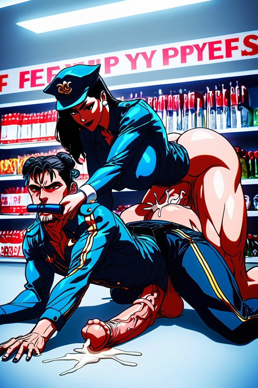 Male Employee, Pony Cock, Spreading Legs AI Gay Porn