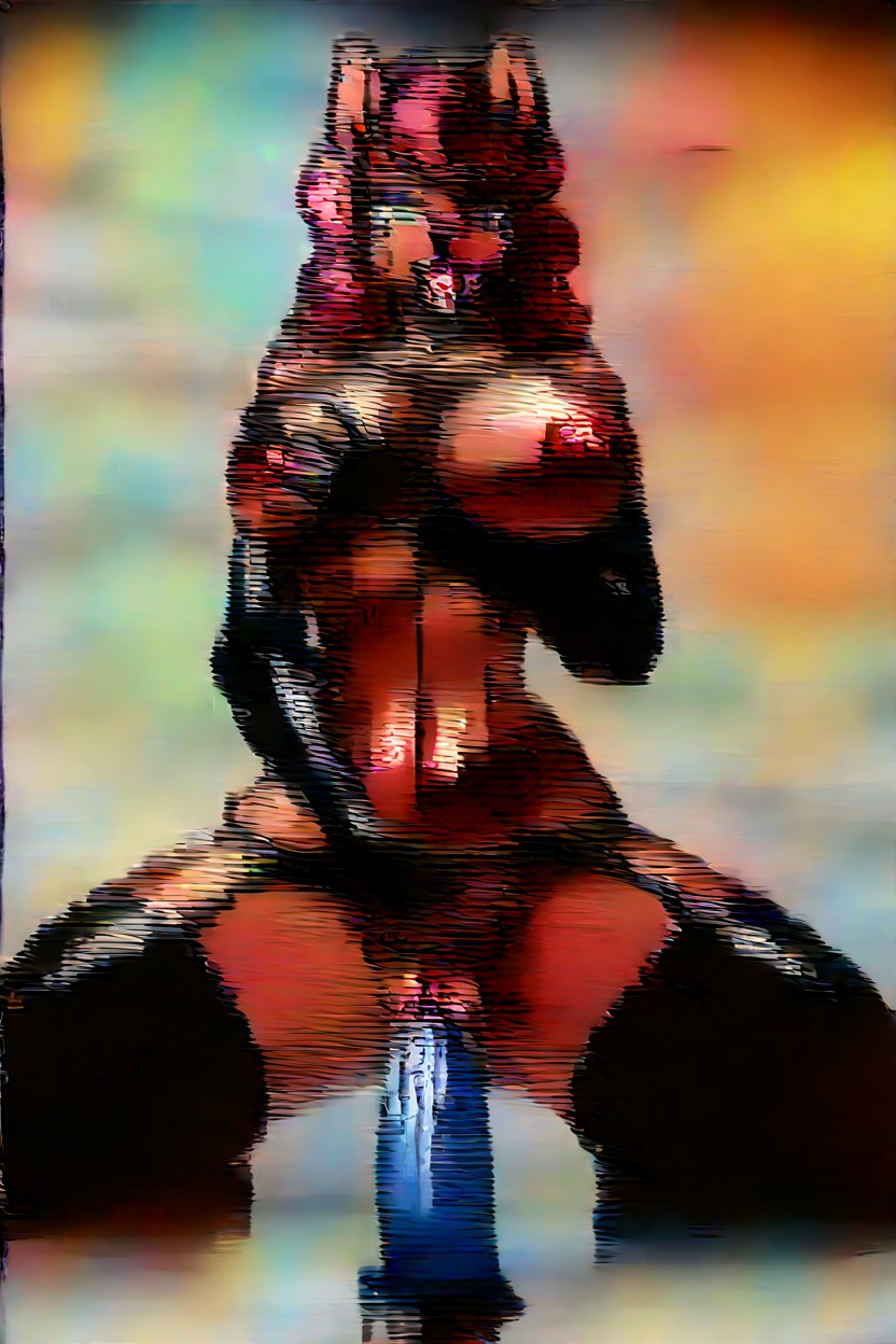 Oiled Skin, Neon Pony, Garter Belt Furry AI Porn