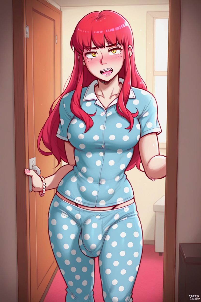 Braces, Futanari, Skin Tight Pajamas Shemale AI Porn