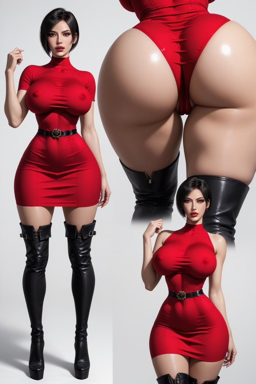Extremely Beautiful, Straight Bang, Large Ass AI Porn