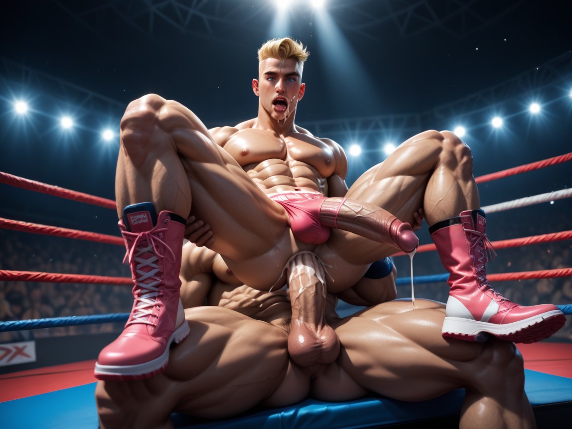Quality, Pink Harness, Blonde AI Gay Porn