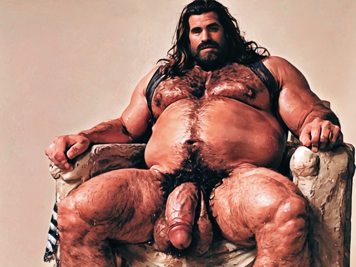 Hairy Dick, Burly, Caveman ゲイAIポルノ
