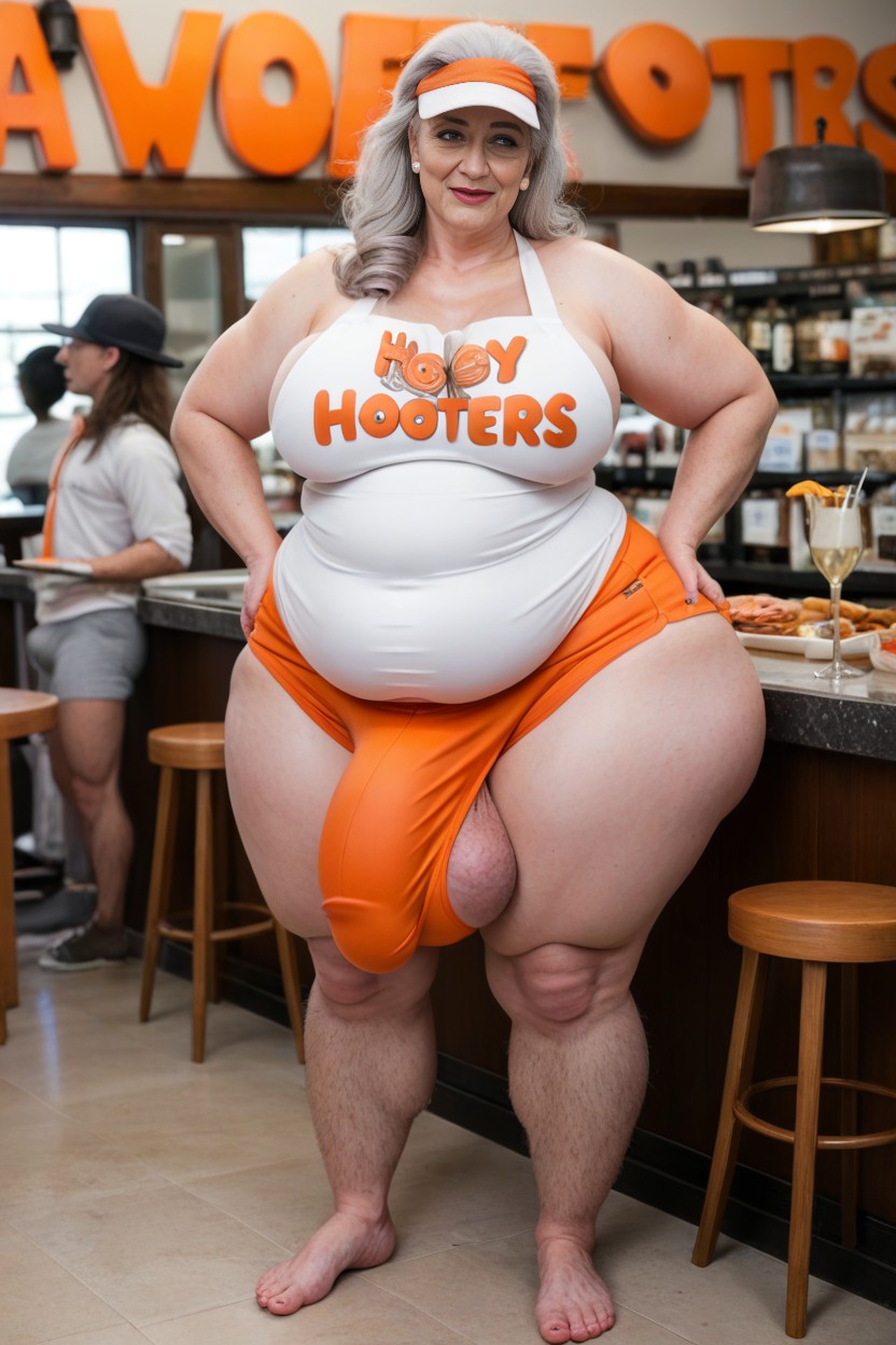 Extremely Long Lengthy Legs Plump Lips, Milf, Hairy Feet Hairy Ankles Hairy Bushy Thighs Like A Sasquatch AI Porn