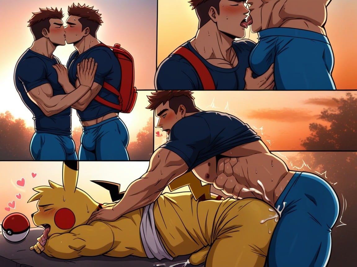 Sweaty, Gay Sex, Perfect Night AI Gay Porn