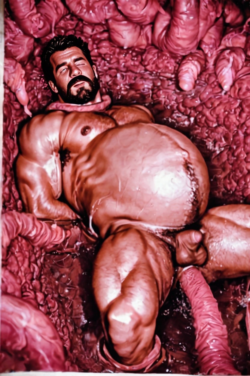 Gay, Low Fat, Glowing Tentacles Wrapping Around Waist And Wrists Together AI Gay Porn