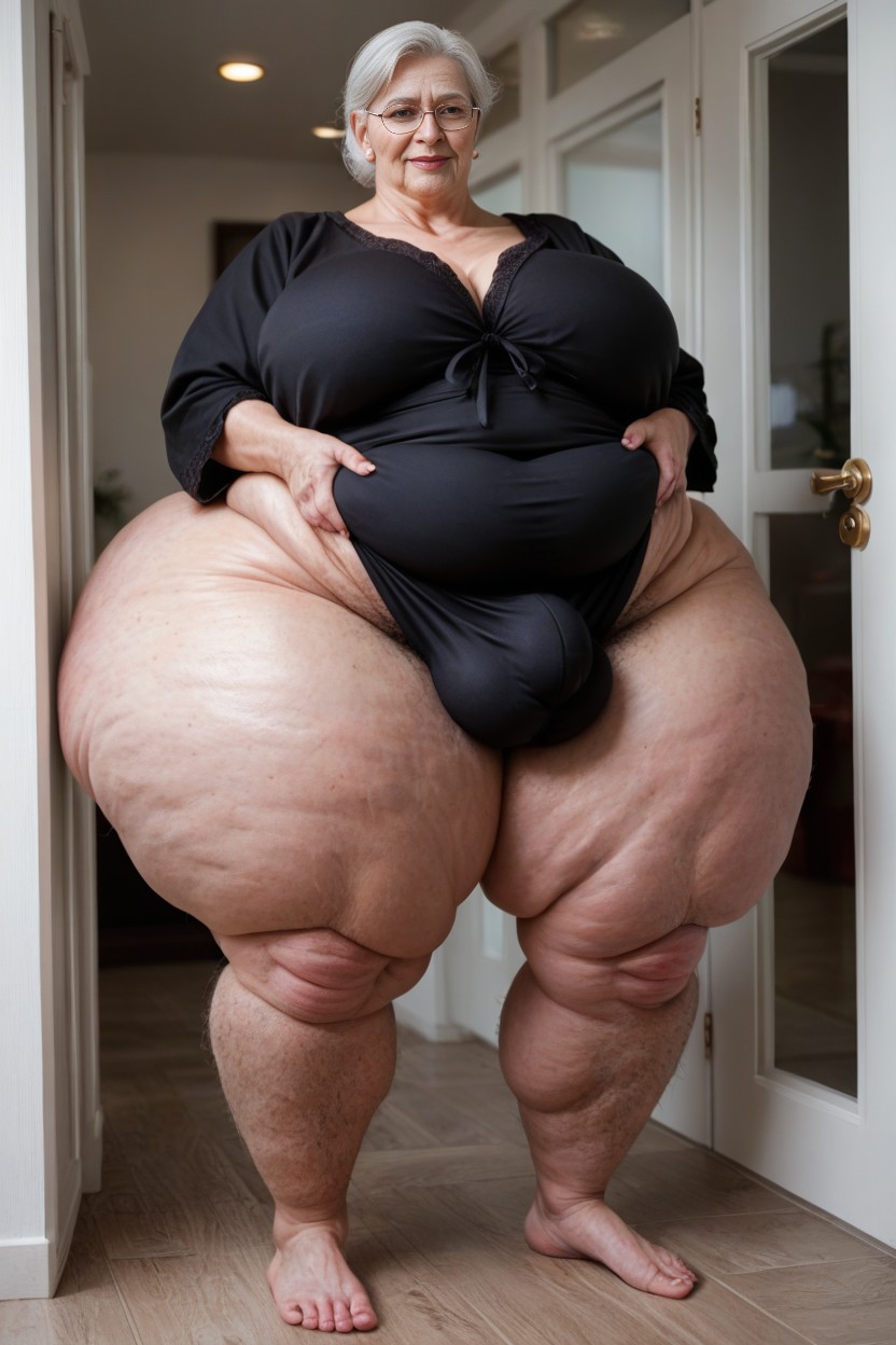 Stretch Marks On Belly, Cellulite Thighs, Big Belly AI Porn