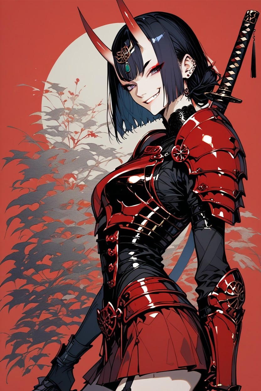 Cute, Black Thigh-high Socks, Black Hair Hentai AI Porn