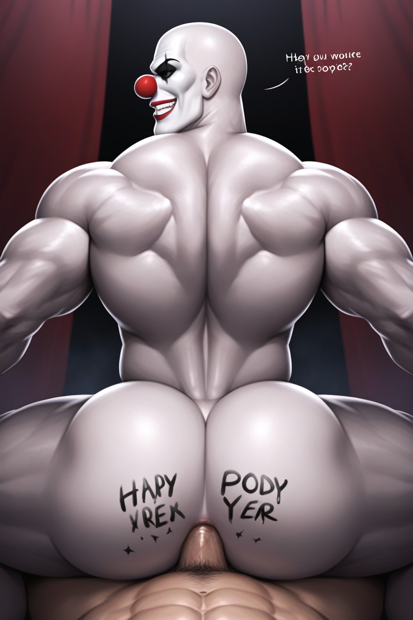 18+, Nighttime, Big Muscular Bubble Butt ゲイAIポルノ