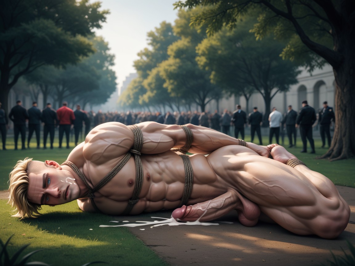 Cumshot, Thick Thighs, Veiny Cock AI Gay Porn