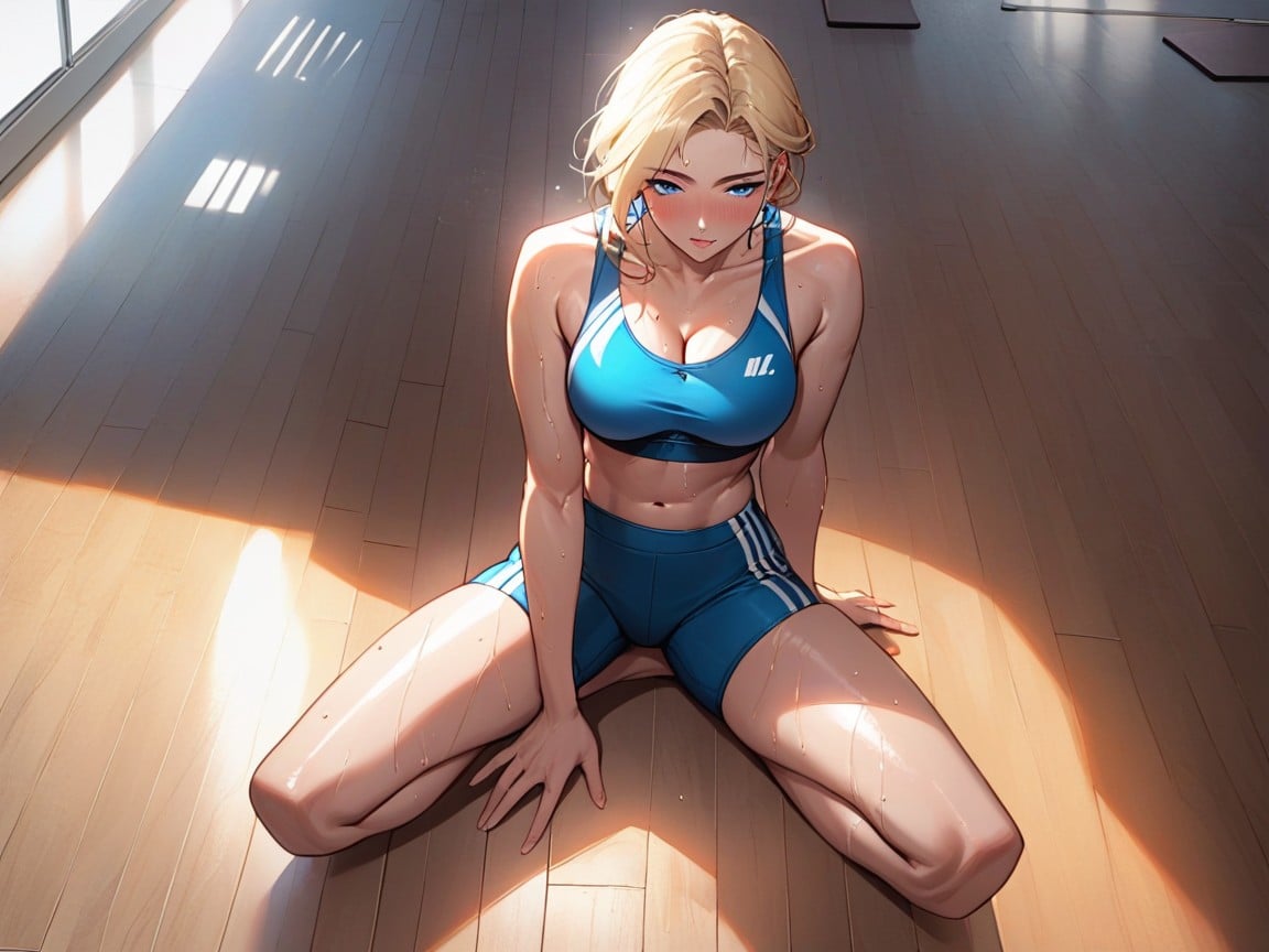 Natural Skin Tone, Gym, 1 Person Hentai AI Porn