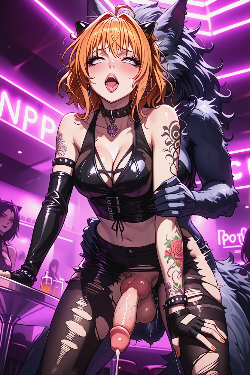 Arched Back, Coloured Image, Torn Clothes Hentai AI Porn