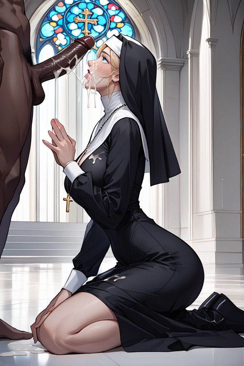 Cumshot, Erect Cock, Top Down AI Porn