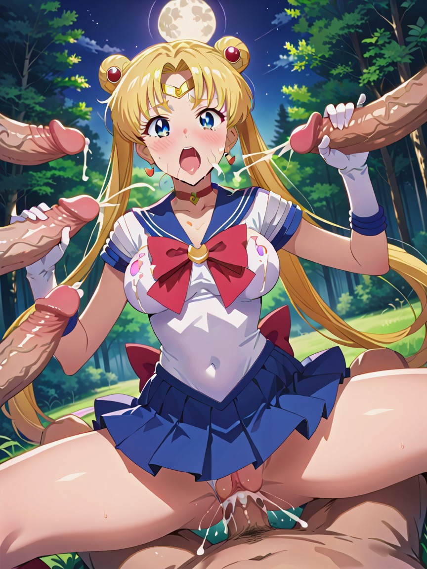 Tsukino Usagi, Detailed Eyes, 18+ Hentai AI Porn