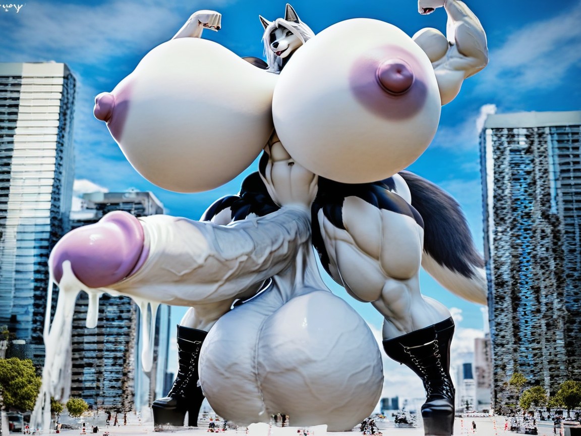 Futa Domination, Confident, Alpha Furry AI Porn