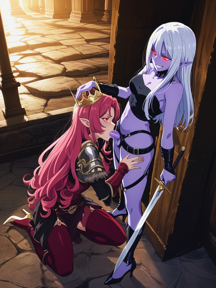 Ariel View, Weapons On Ground, Top Down Hentai AI Porn