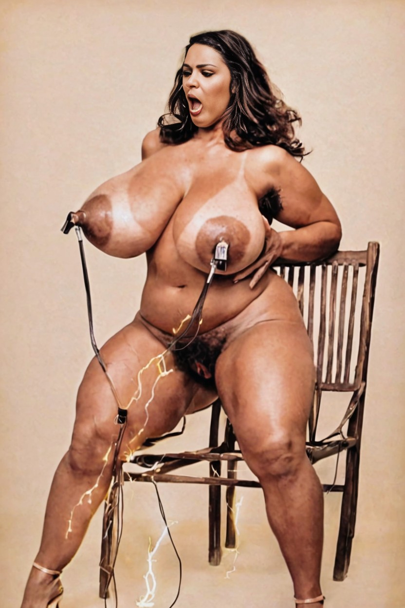 Extremely Large Ass, Very Tall, Very Large Woman AI Porn