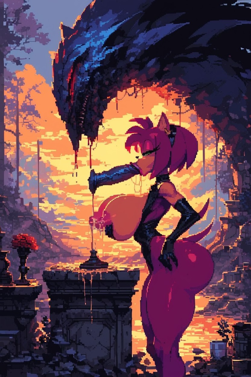 Hard Shadow, Hard Light, Piercing Gaze Furry AI Porn