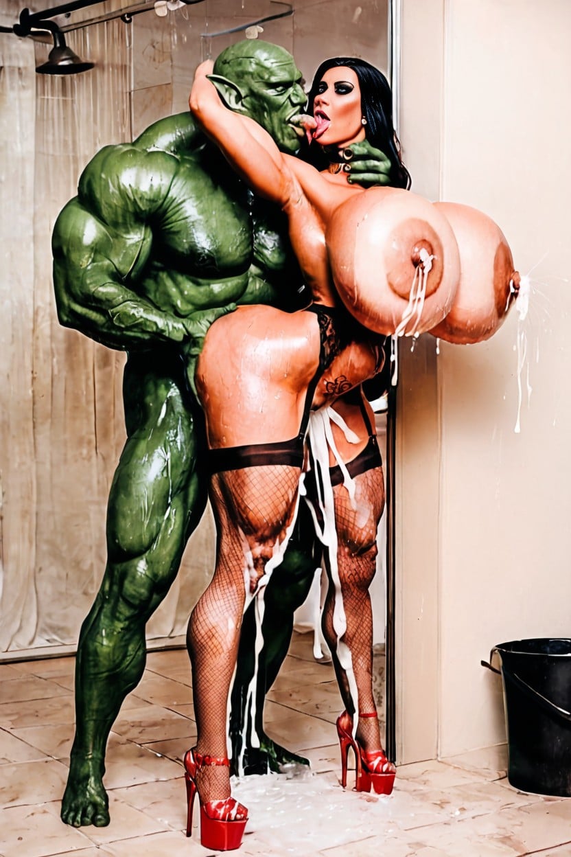 Monster Pounding Her, Muscled Woman Legs, Longest Stomach Bulge Trough The Sternum AI Porn