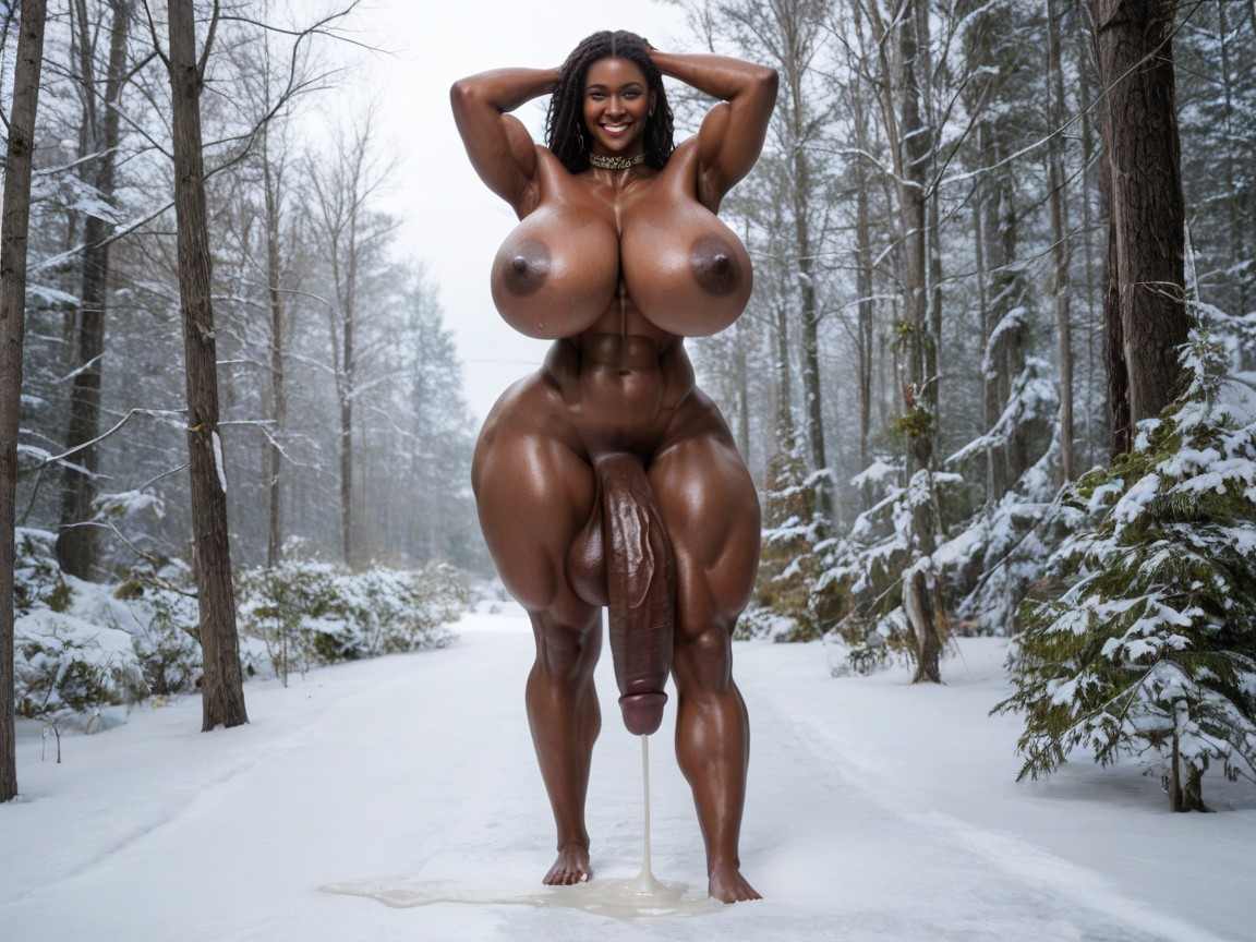Gigantic, Large Nipple, Choker Shemale AI Porn