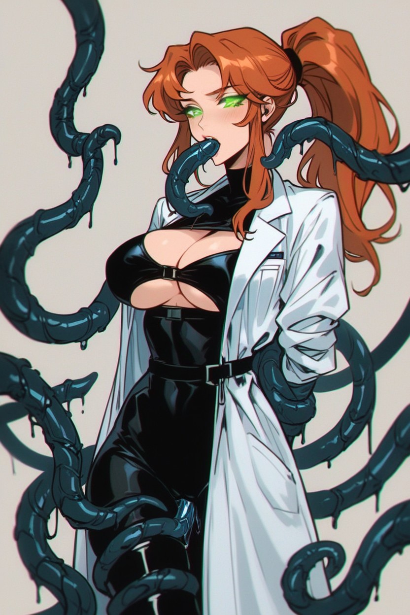 Thighs Exposed, Perfect Anatomy, Detailed Eyes Hentai AI Porn