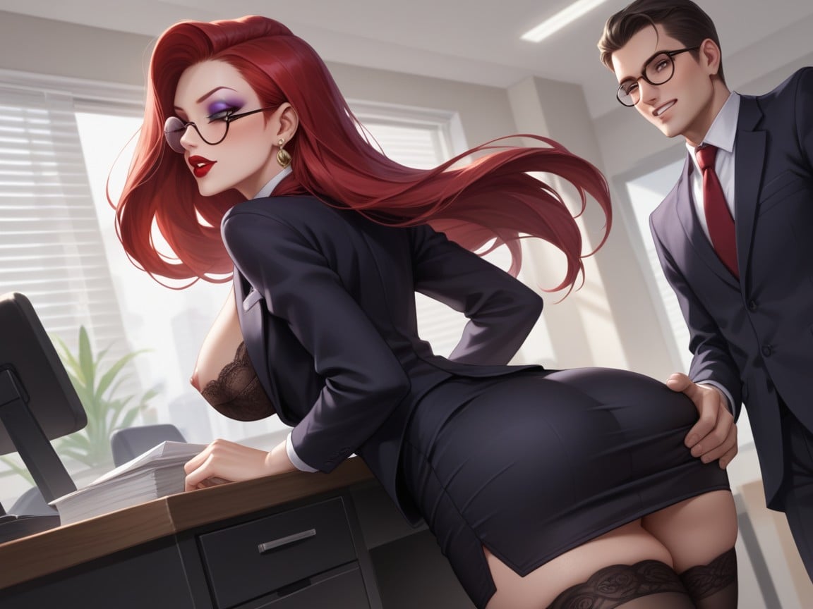 Hourglass, Standing, Front View Hentai AI Porn