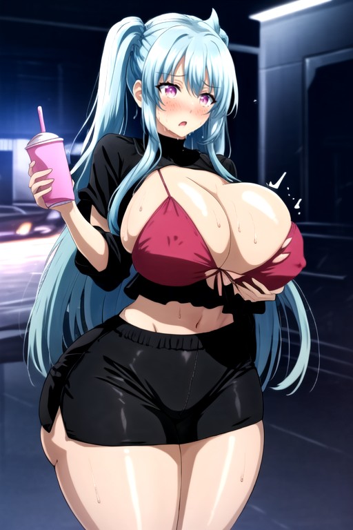 Fit Body, Hyper Huge Round Ass Butt, Front View AI Porn