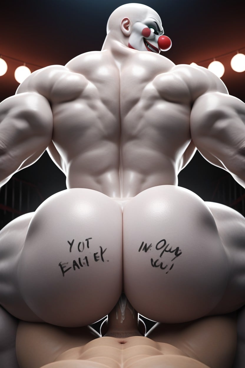 Bottom Is Powerful, Bottom Looks Evil, Rear View AI Gay Porn