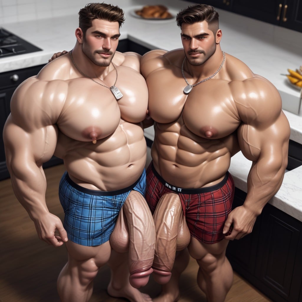 Huge Cocks, Cock Hanging Past Knees, Daddy 게이 AI 포르노