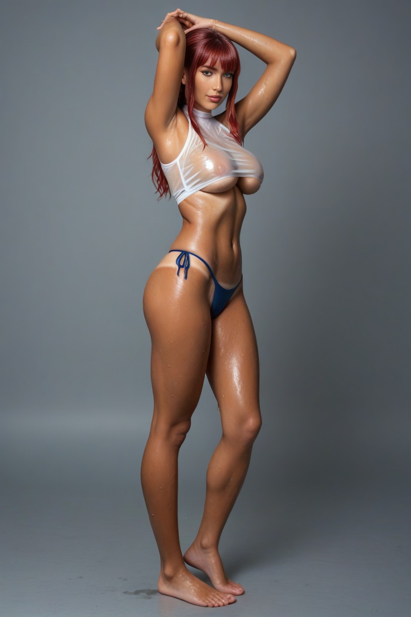 Full Body, Underboob, Wet Cloth AI Porn