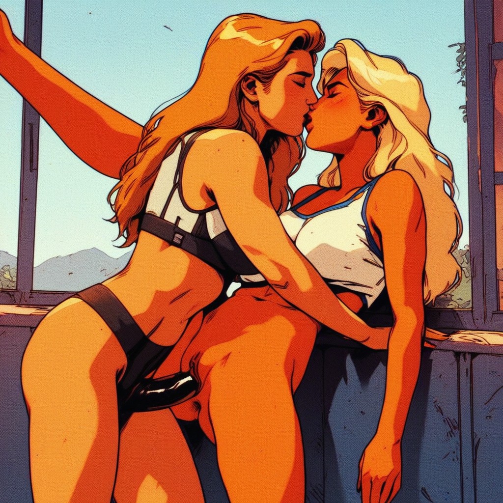 Legs Up, Gentle Lesdom, Rough Sex AI Porn