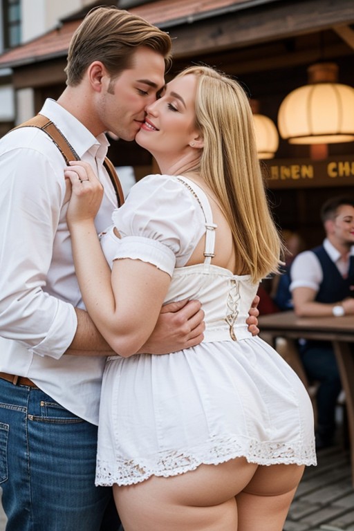 Pawg, Kissing A Man, Big Lips AI Porn