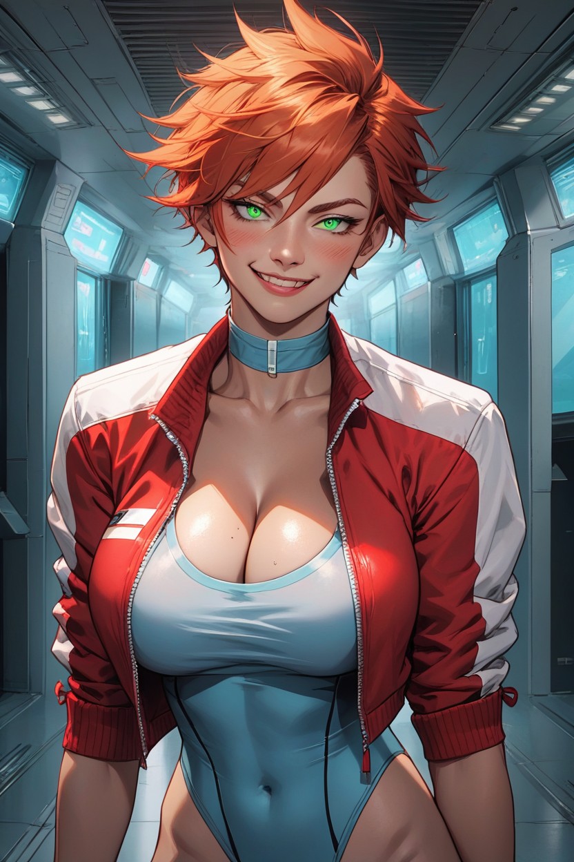 Horny, Perfect Body, Red Head Hentai AI Porn