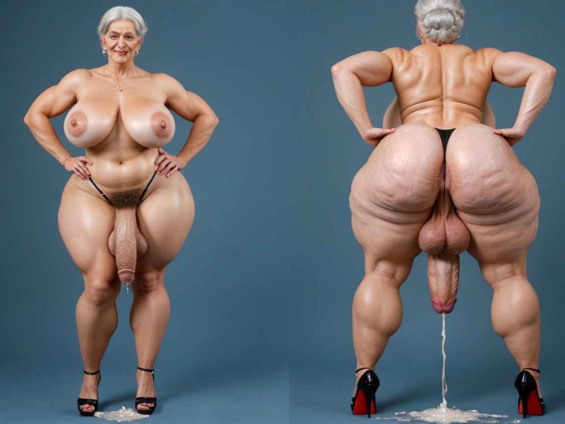 Model, Hyper Realistic Resolution, Sweaty Skin Porno shemale IA