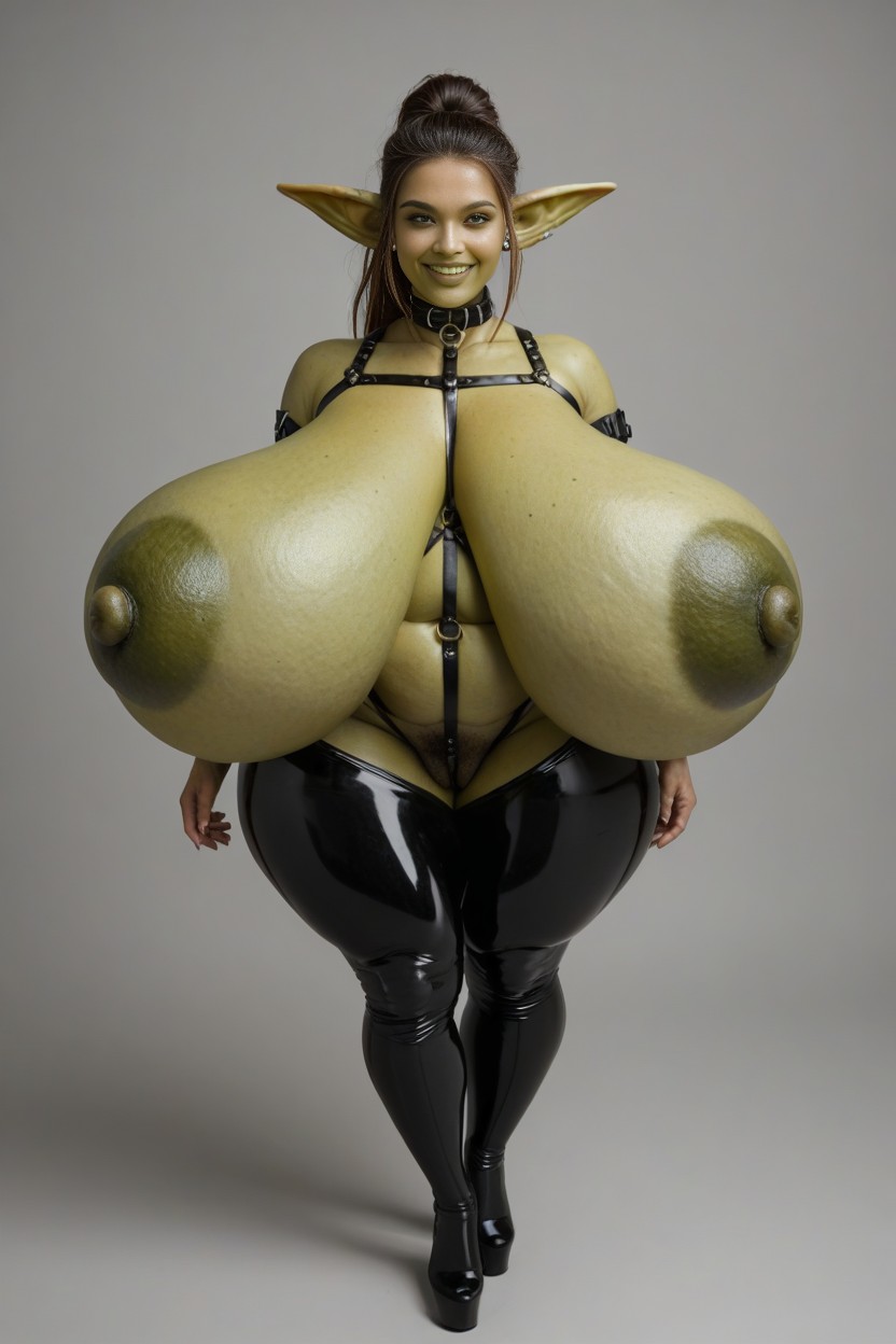 Gigantic Cellulite Ass, Gigantic Lips, Exaggerated Hyper Extreme Gigantic Massive Ass AI Porn