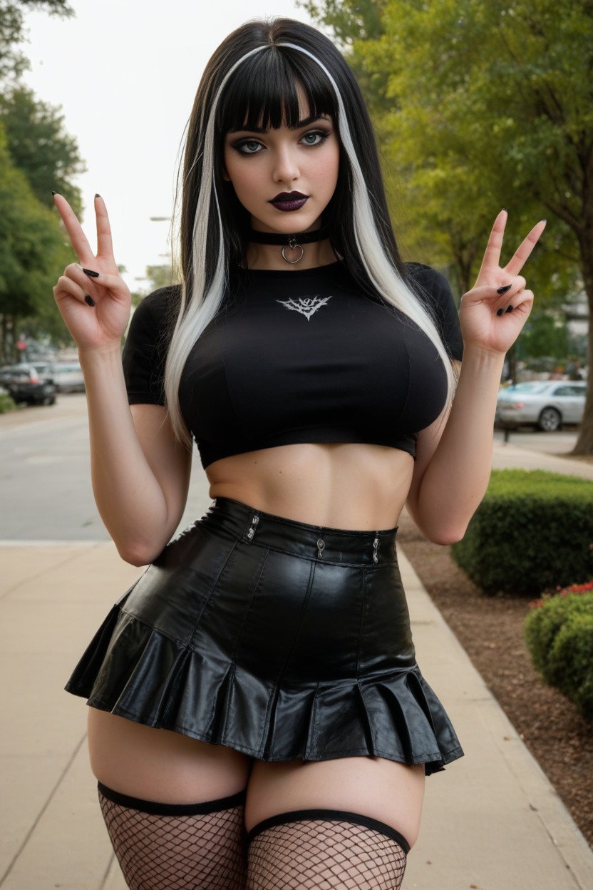Black Lipstick, 18+, Extremely Beautiful Face AI Porn
