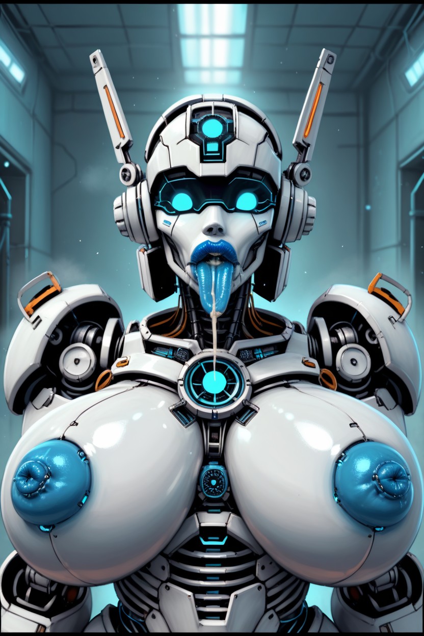Hdr, Huge Puffy Protudes Robot Pussy, Inverted Nipple AI Porn