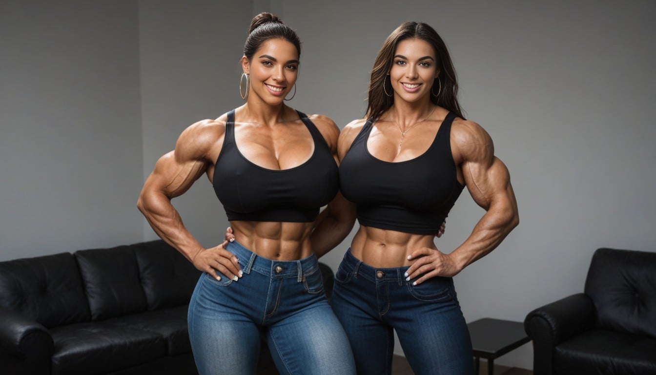 Light Blue Eyes, Casual, Muscles On Steroids AI Porn
