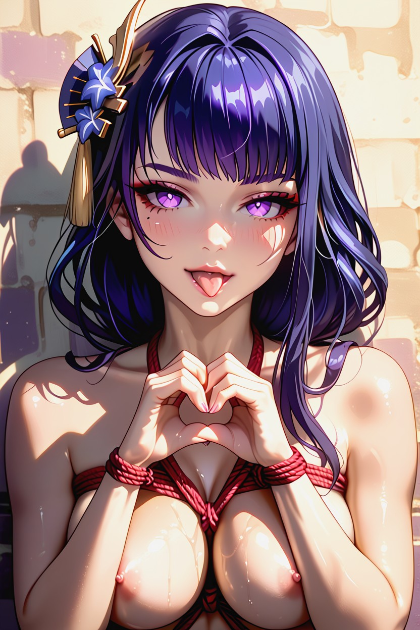 Nude, Front Of View, Shibari Hentai AI Porn